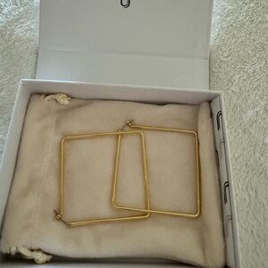 Uncommon James large square hoop earrings